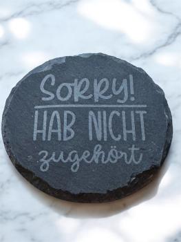 Schieferuntersetzer - rund oder eckig